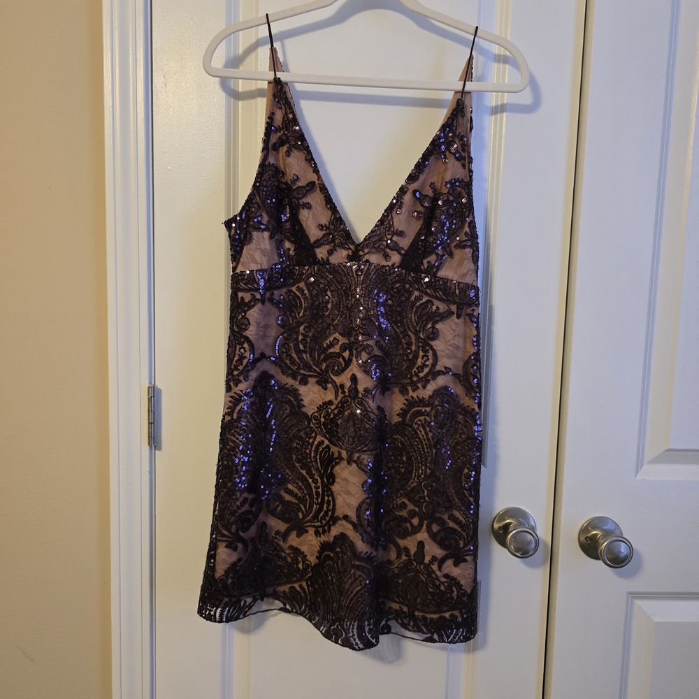 Free People NWT Purple Sequin Dress
